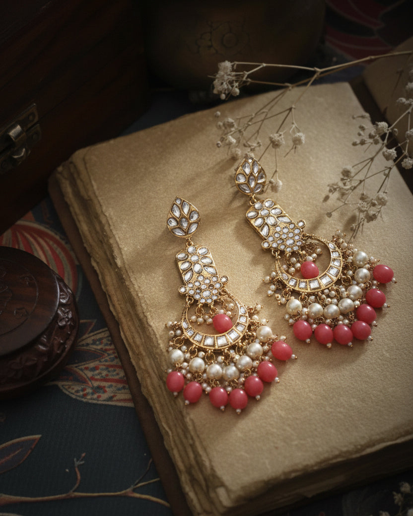 Coral Atri Earring