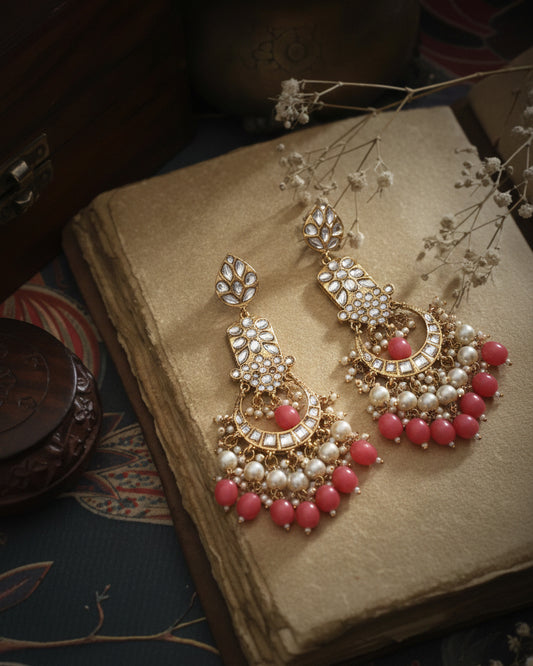 Coral Atri Earring