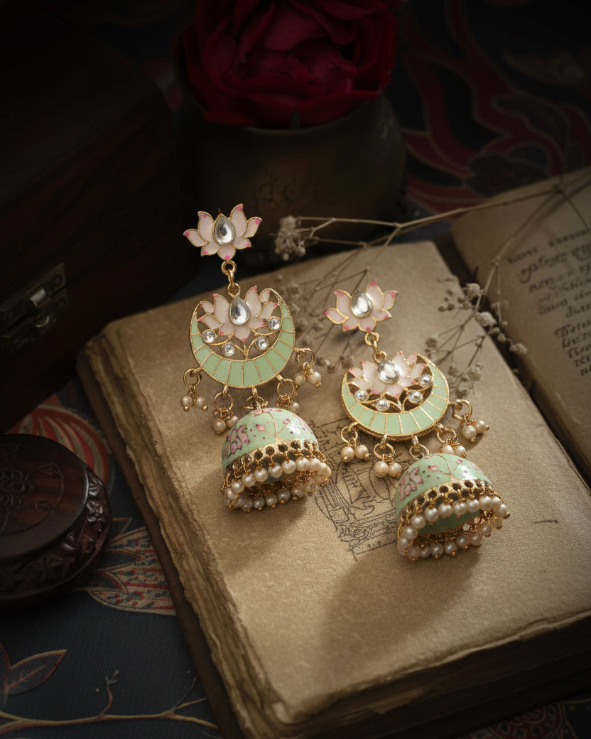 Mint Green Vatsal Jhumka