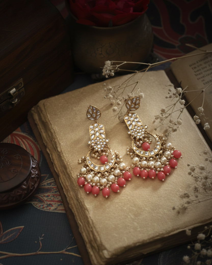 Coral Atri Earring