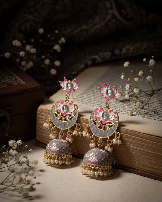Grey Vatsal Jhumka
