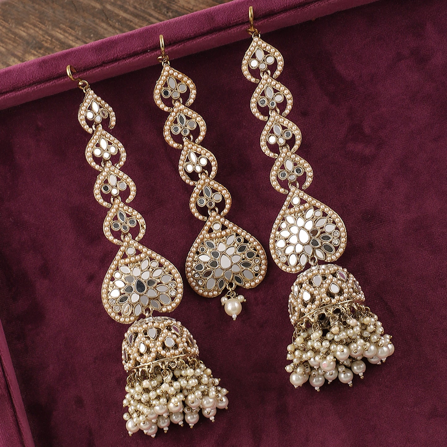 Vartika Teeka Jhumka Set