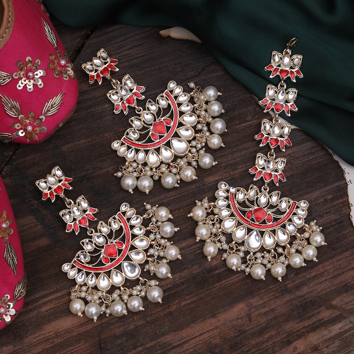 Sahiba Teeka Earring Set