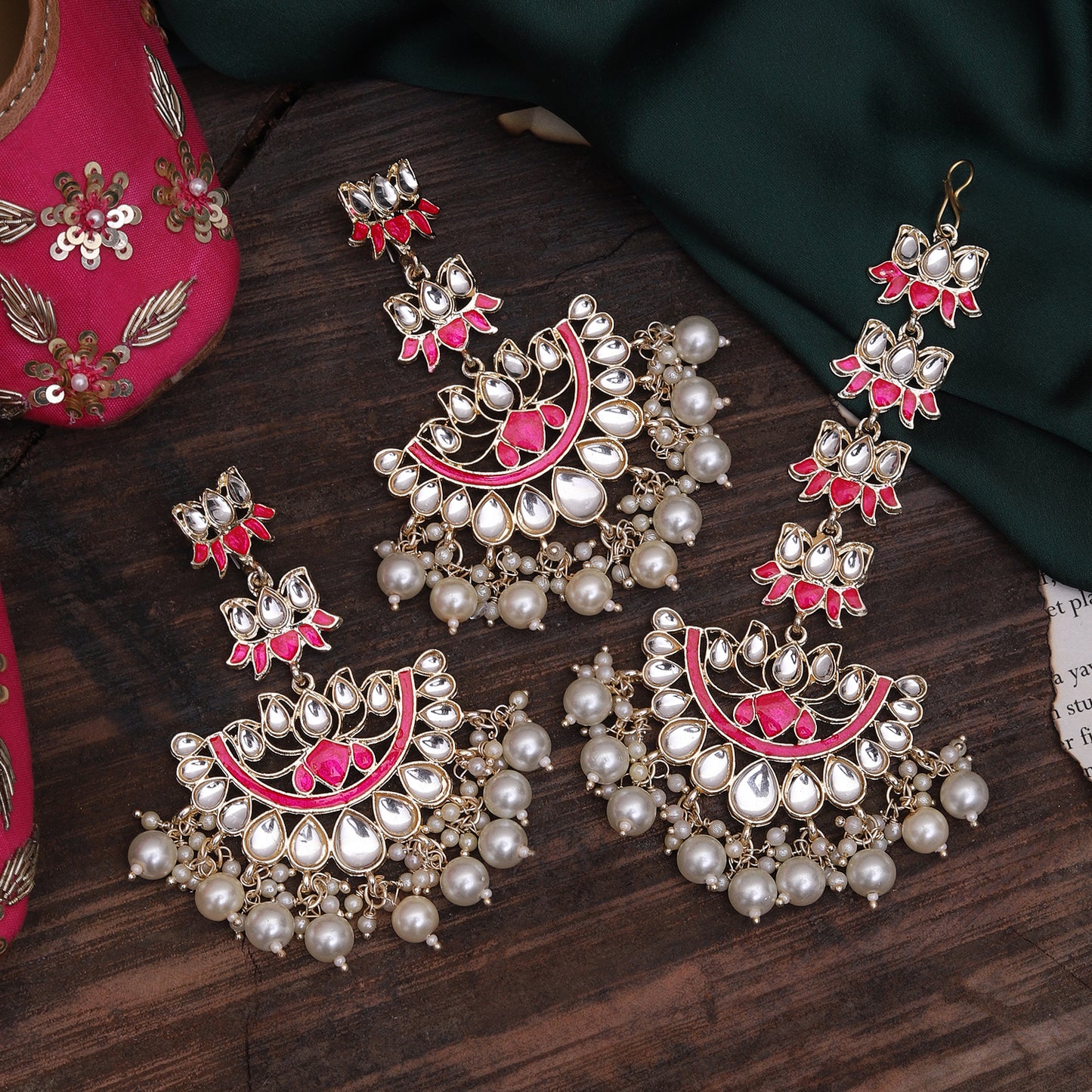 Sahiba Teeka Earring Set