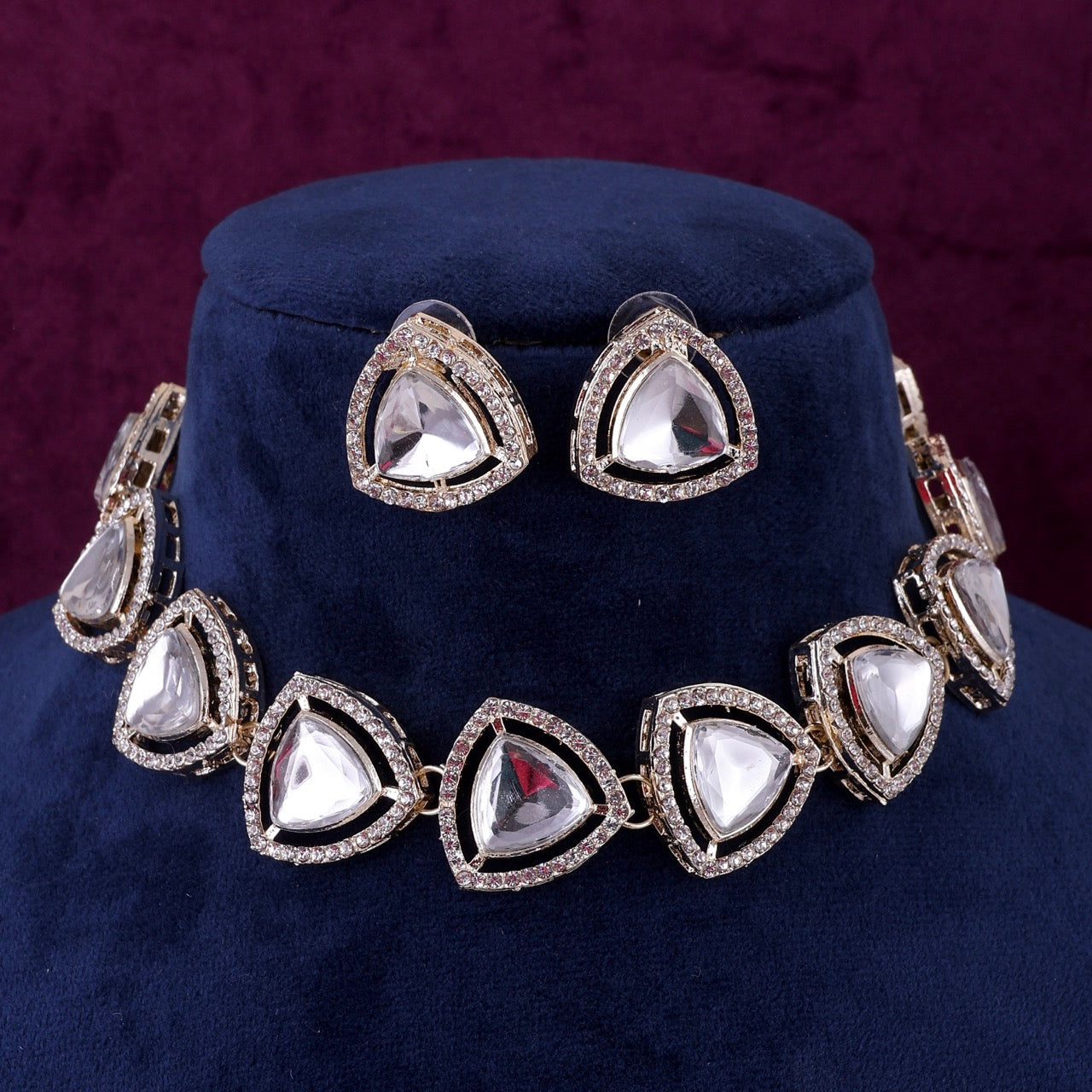 Kashvi Polki Dupe Choker Set