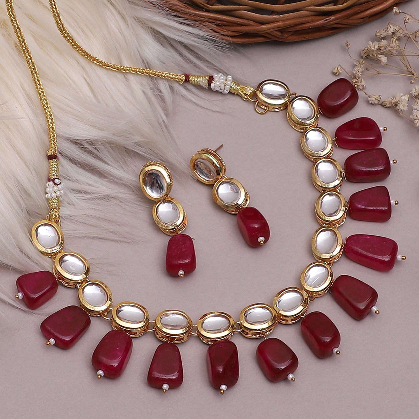 Divnoor Kundan Neck Set