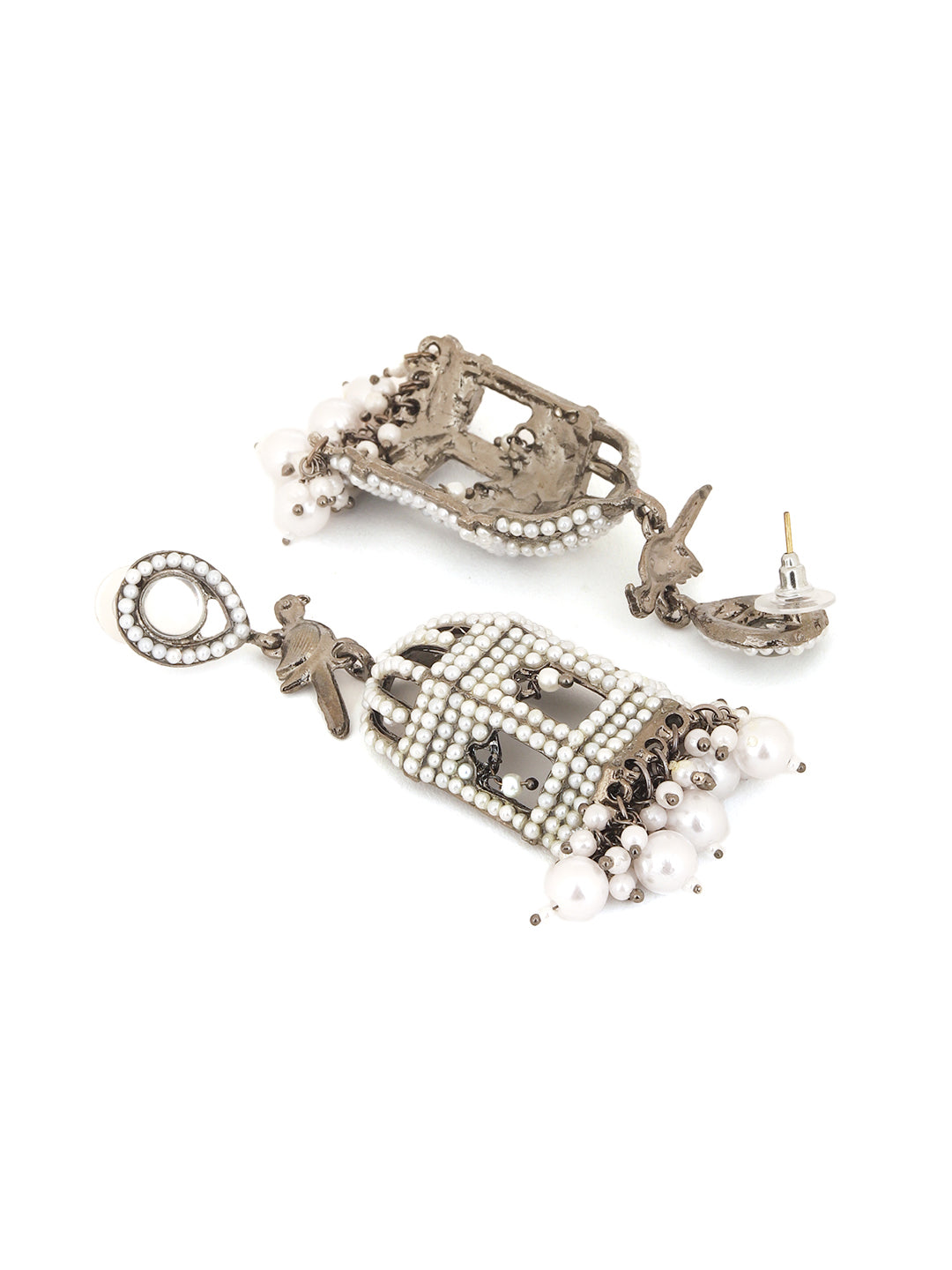 Pearl Cage Jhumka