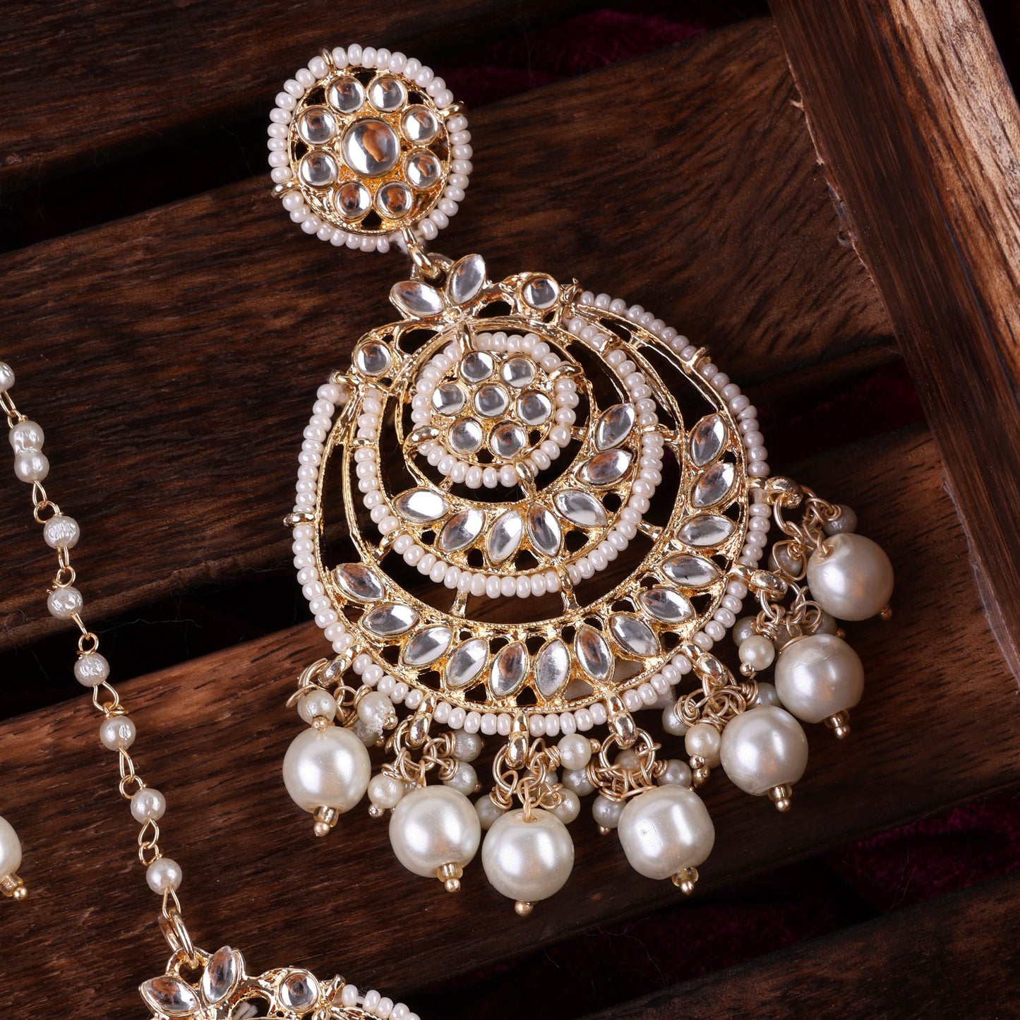 Gold Sriti Teeka – Earring