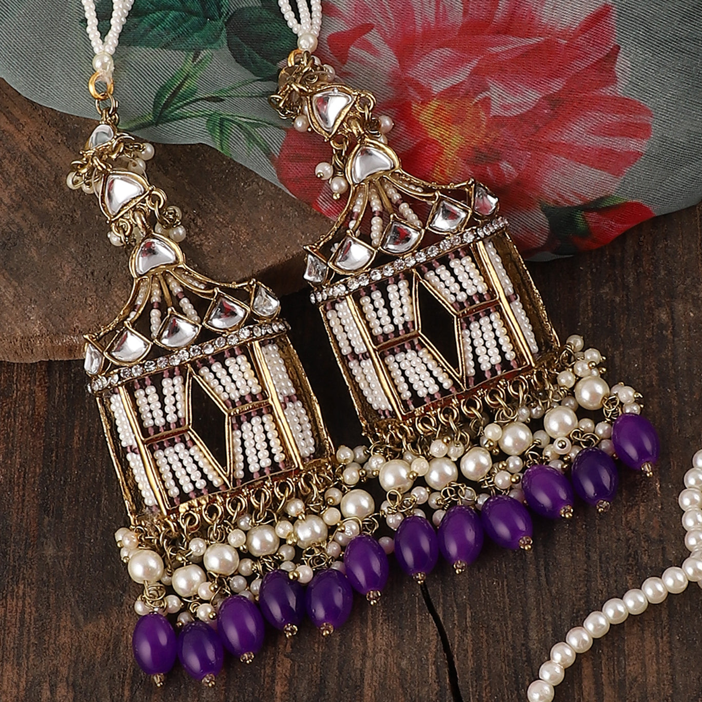 Agastya Designer Earring with Sahara