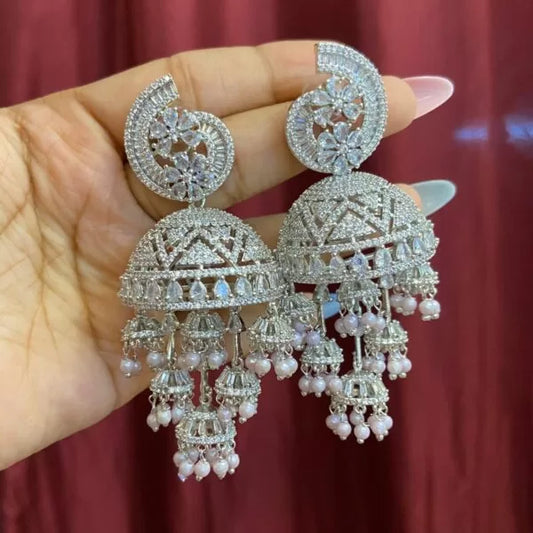 Mahira AD Jhumka With Teeka