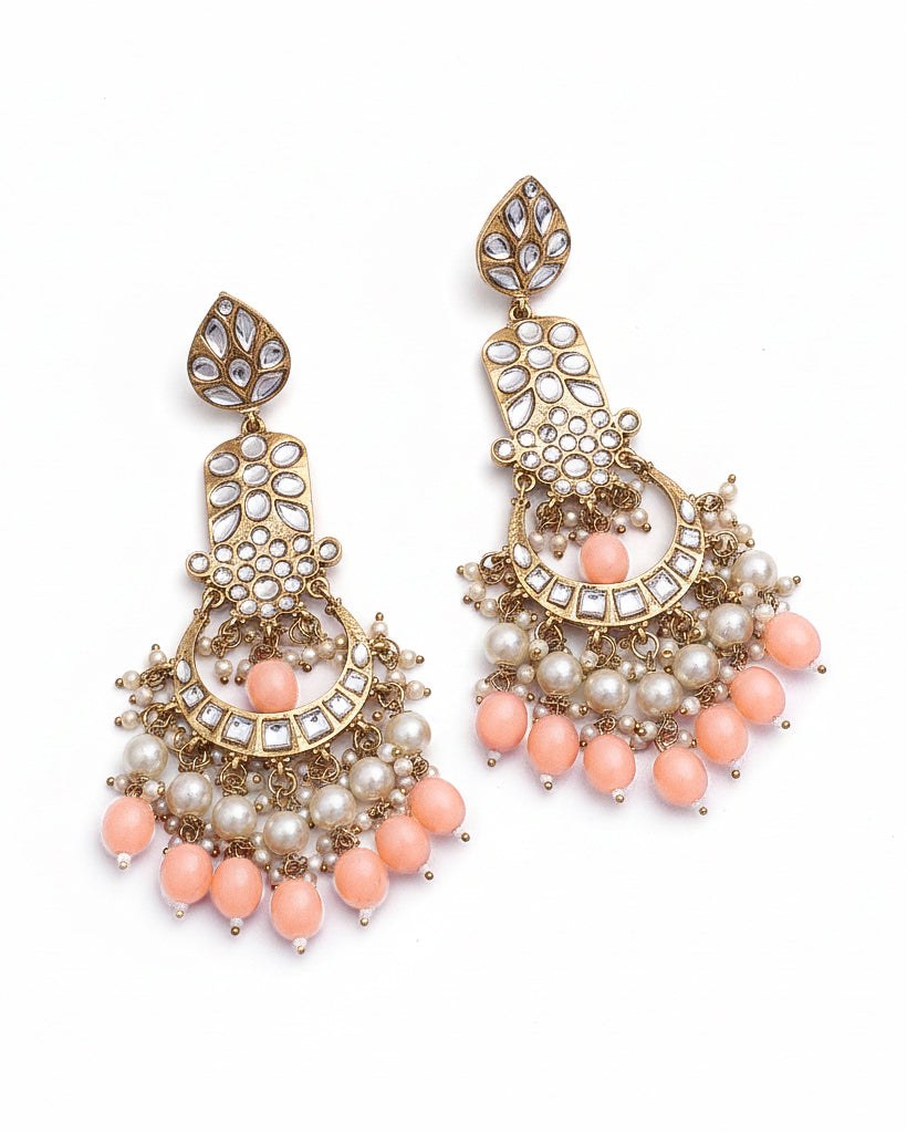 Peach Atri Earring