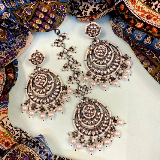 Black Sriti Teeka – Earring