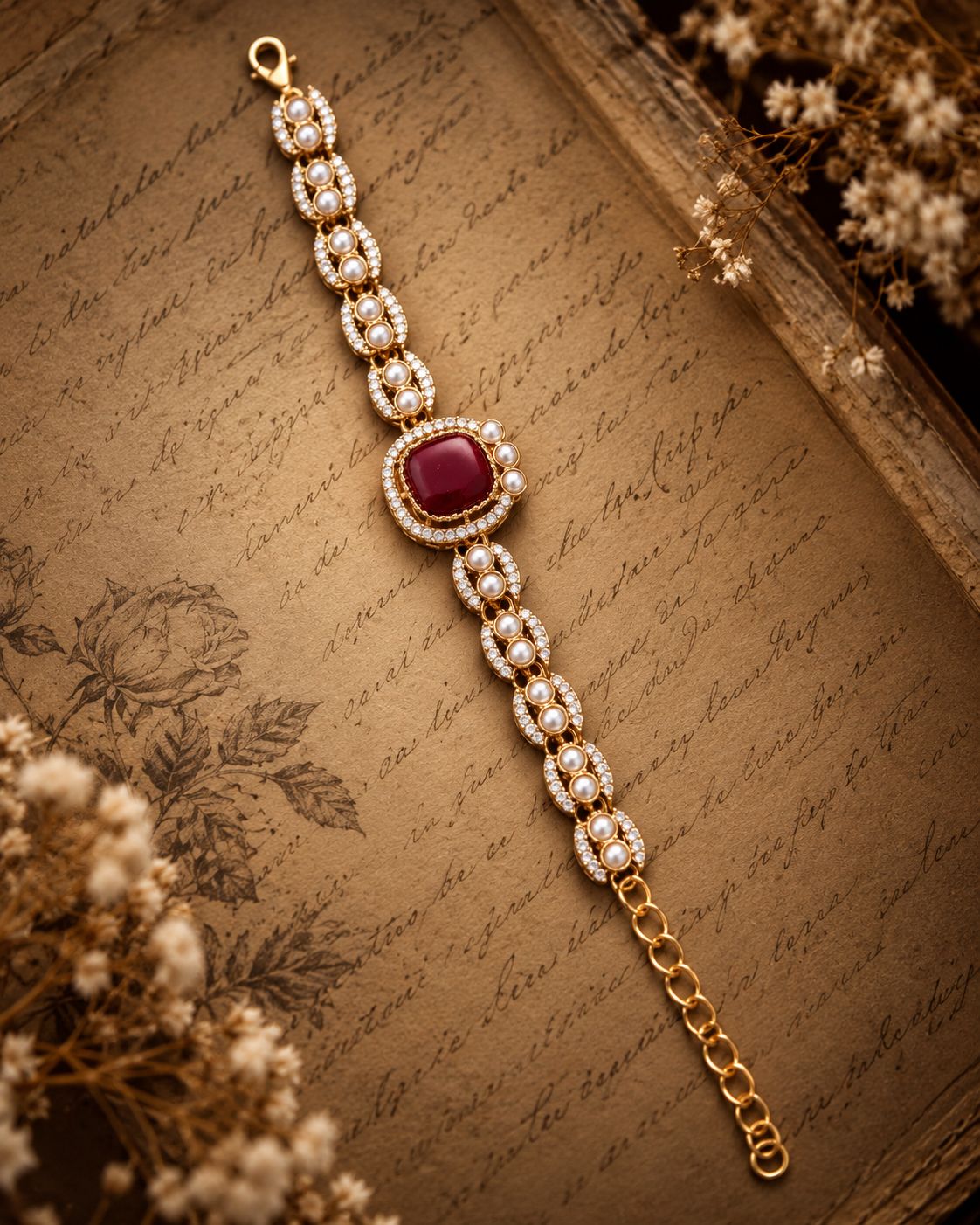 Ruby Ruhi Indo Western Bracelet