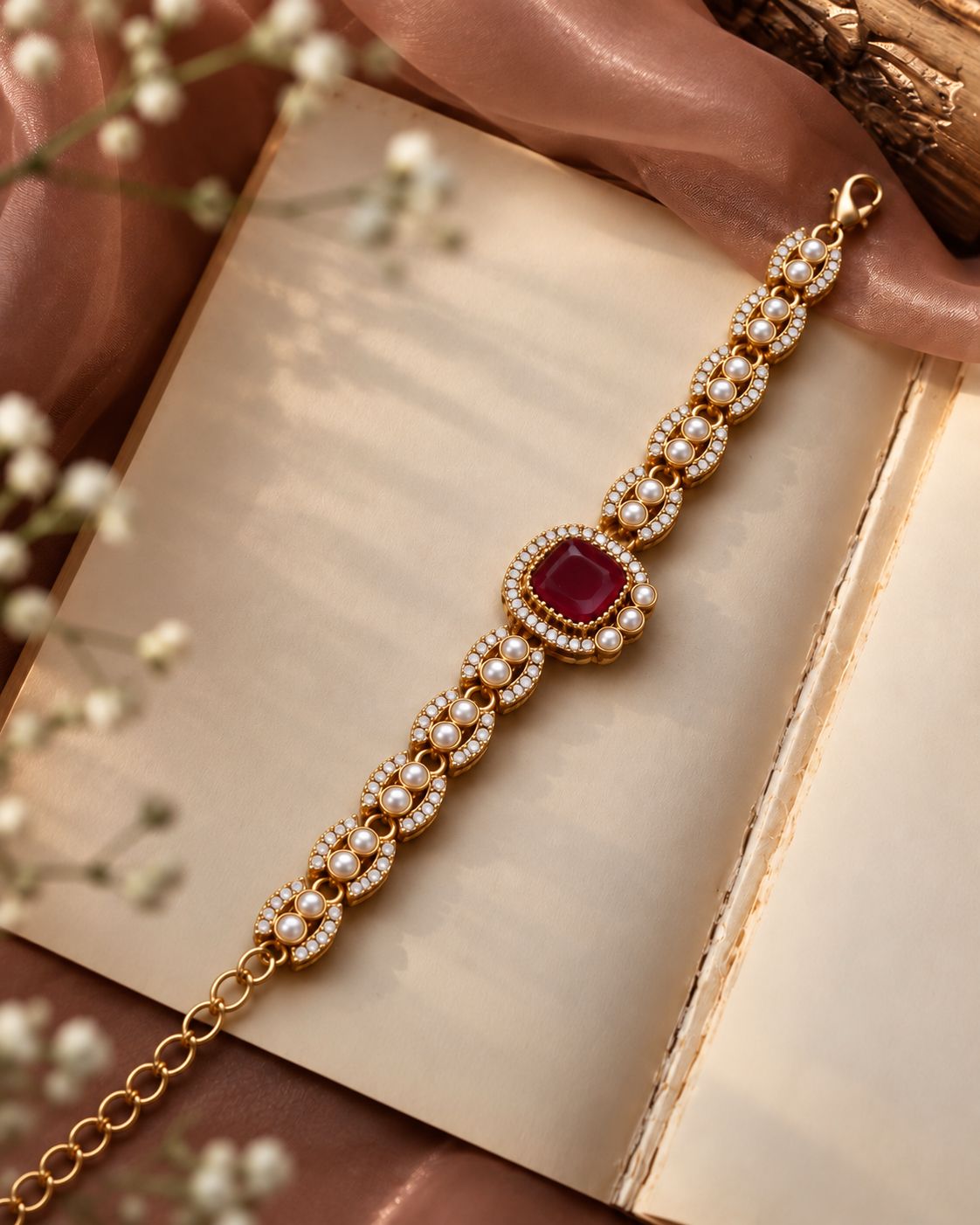 Ruby Ruhi Indo Western Bracelet