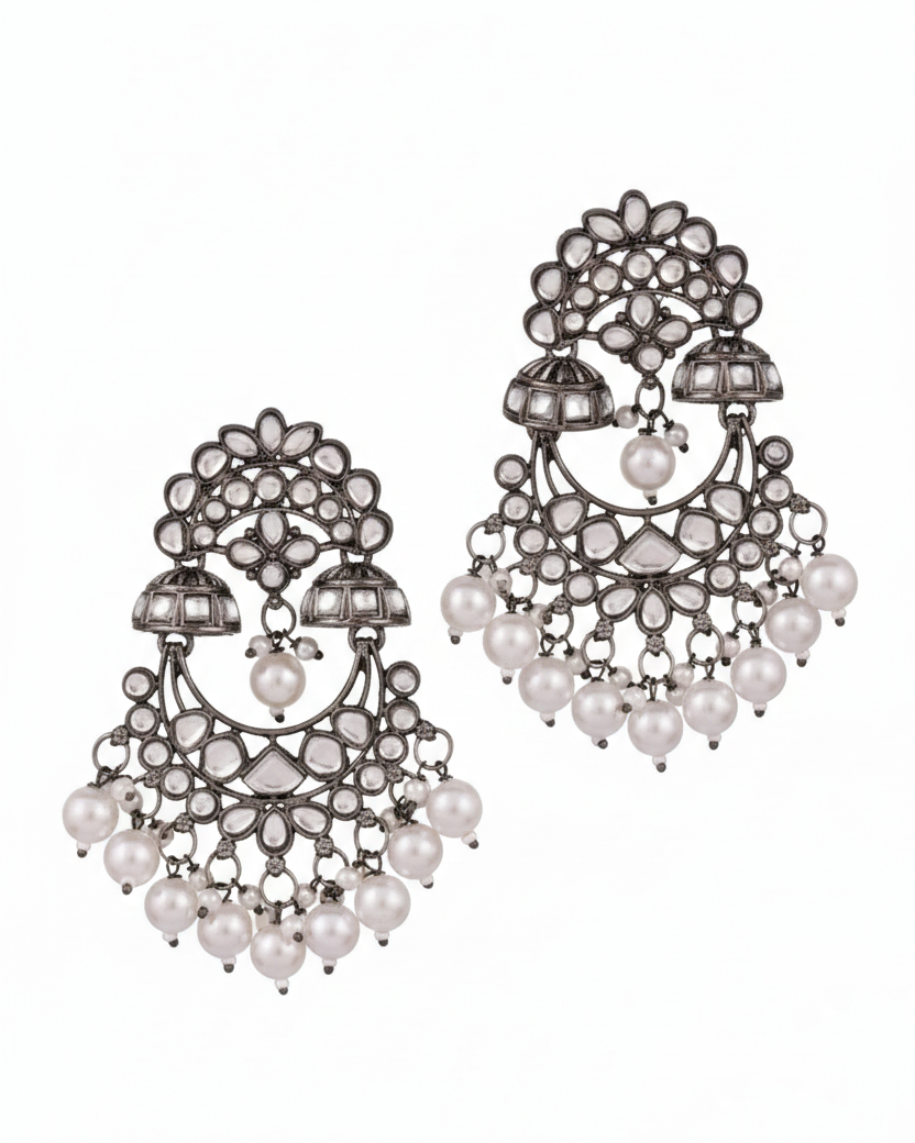 Black Zivra Jhumka Earring
