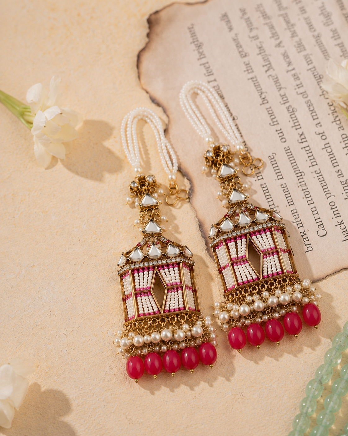 Pink Vritya Designer Sahara Earring
