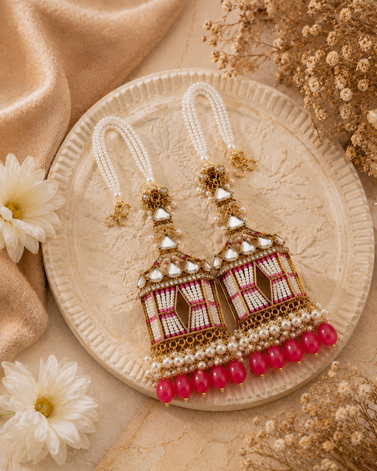 Pink Vritya Designer Sahara Earring