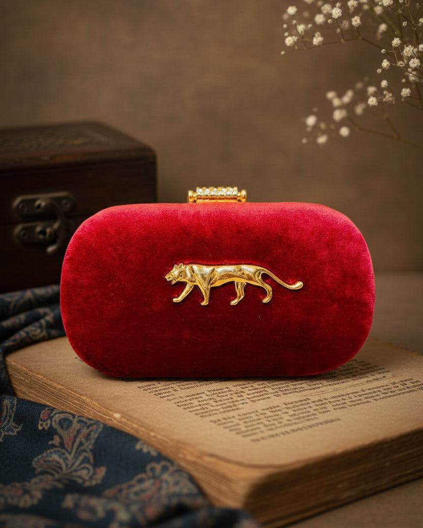 Red Tabitha Sabya Clutch