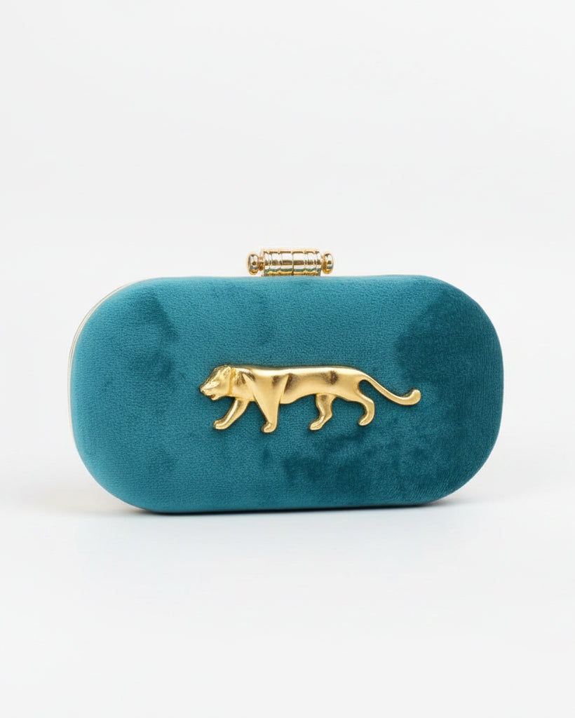 Teal Tabitha Sabya Clutch