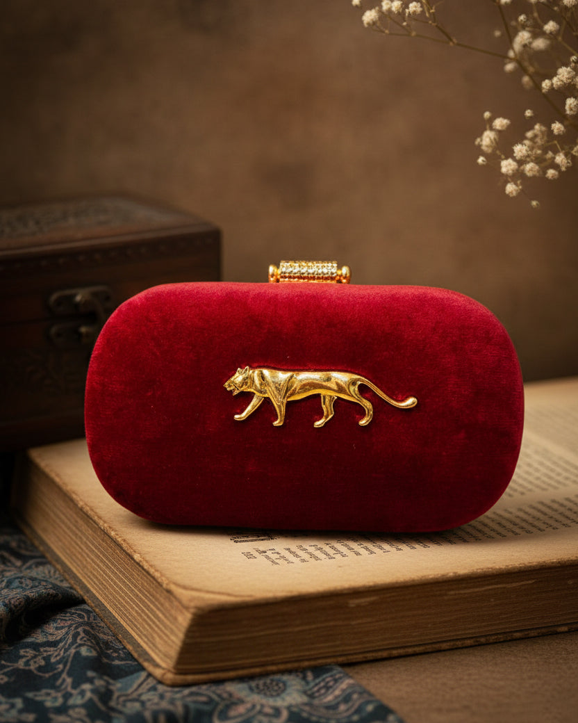 Red Tabitha Sabya Clutch