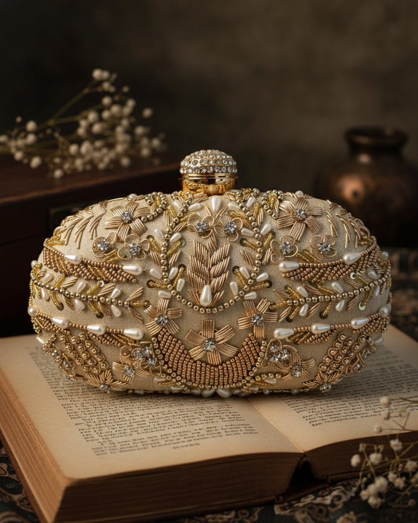 Olive Josiah Bridal Clutch - Ethnic