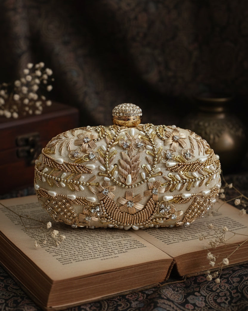 Olive Josiah Bridal Clutch - Ethnic