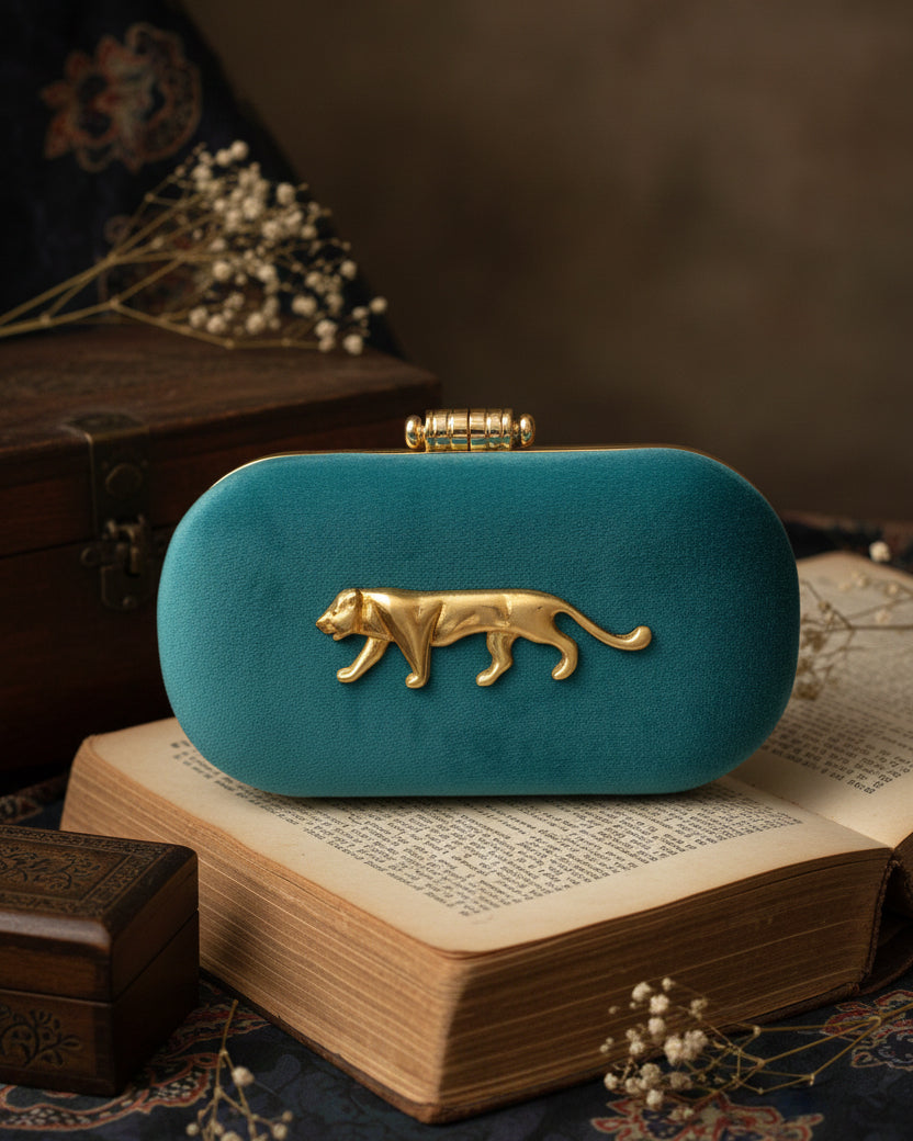Teal Tabitha Sabya Clutch