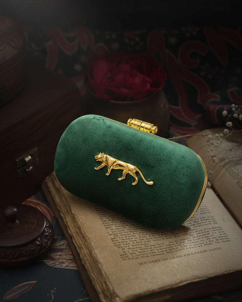Dark Green Tabitha Sabya Clutch