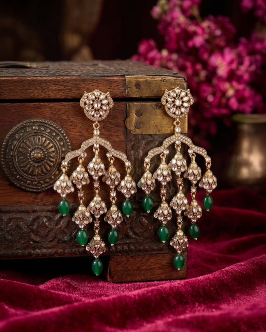 Green Zanira Designer Earring