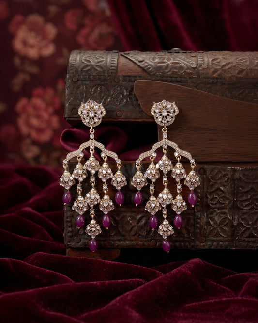 Purple Zanira Designer Earring
