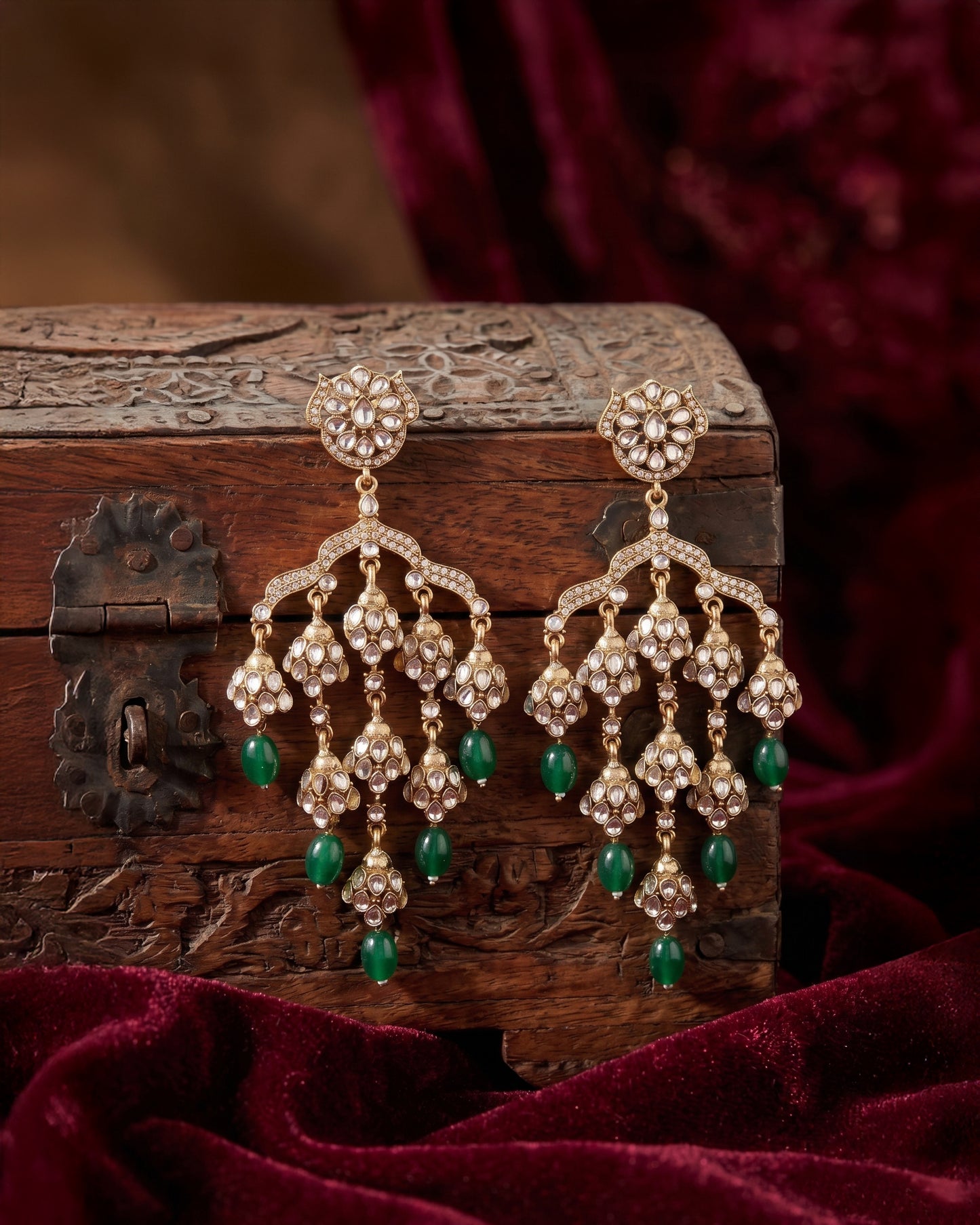 Green Zanira Designer Earring