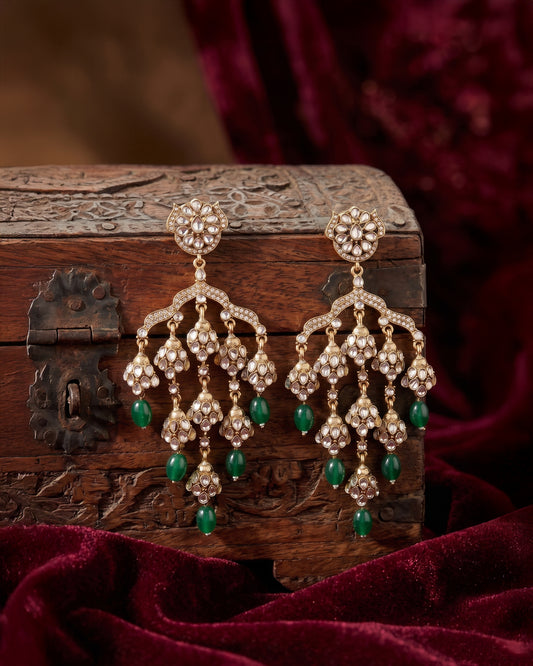 Green Zanira Designer Earring